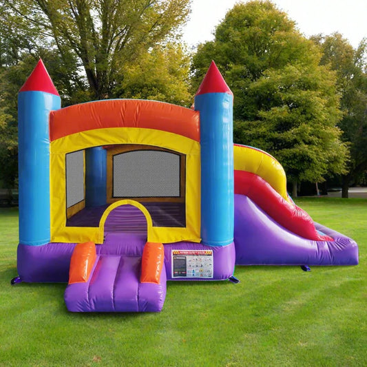 Mini Bounce House with Slide ( Comercial Quality)