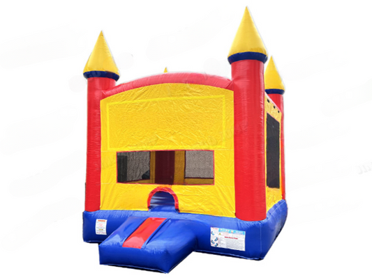 13x13 Multi-Colored Castle Bounce House