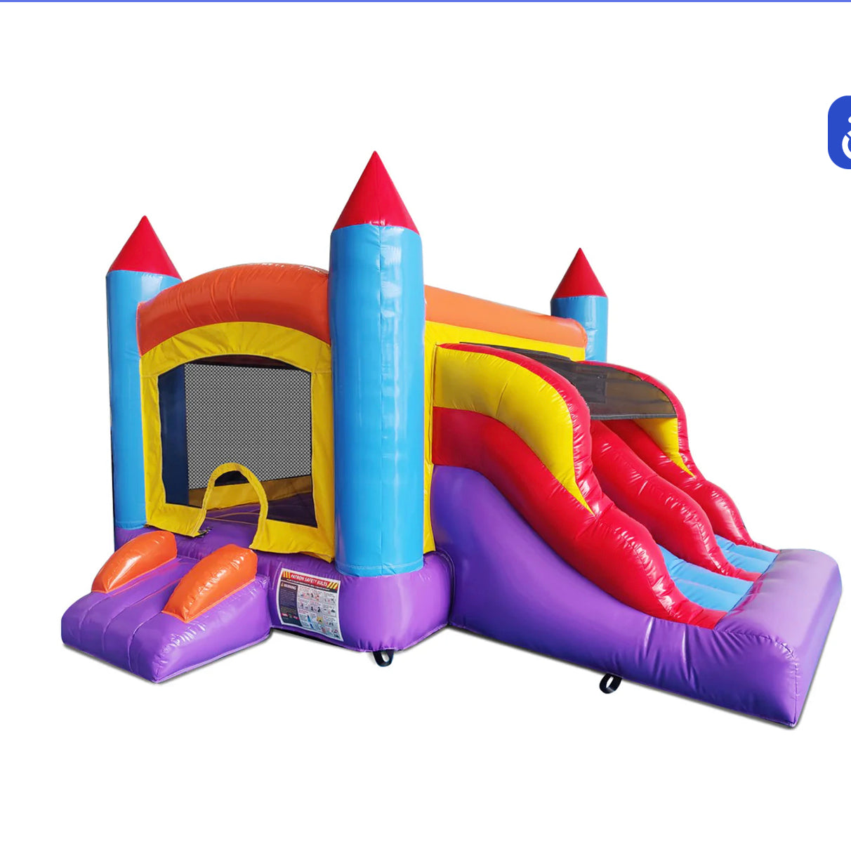 Mini Bounce House with Slide ( Comercial Quality)